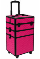 APT CA19D Kosmetický kufr na kolečkách 3v1, 60 × 34,5 × 25 cm, černo-růžový - Makeup Case