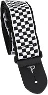 PERRIS LEATHERS 6547 Jacquard Black And White Checker - Popruh na gitaru