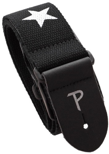 PERRIS LEATHERS 6845 Cotton Star Black - Guitar Strap - Main image