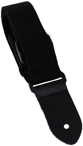 PERRIS LEATHERS 6897 Ukulele Cotton Black - Ukulele Strap - Main image