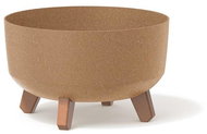 PROSPERPLAST Květináč GRACIA LOW ECO WOOD naturo 23,5 cm - Květináč
