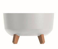PROSPERPLAST Květináč GRACIA LOW bílý 23,5 cm - Květináč