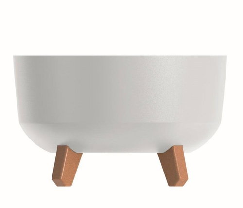 PROSPERPLAST Květináč GRACIA LOW bílý 23,5 cm - Květináč - Main image
