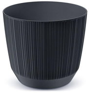 PROSPERPLAST Květináč RYFO antracit 16,8 cm - Květináč