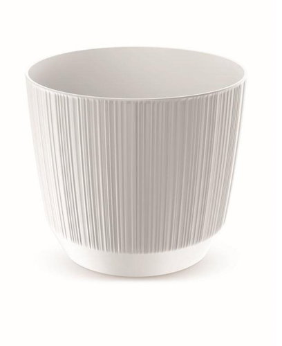 PROSPERPLAST Květináč RYFO bílý 12,6 cm - Květináč - Main image