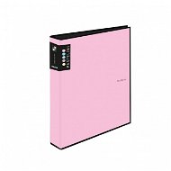 PASTELINI čtyřkroužkový, A4, 4 cm, růžový - Šanon