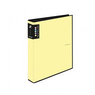 PASTELINI Four-ring Binder, A4, 4cm, Yellow - Ring Binder