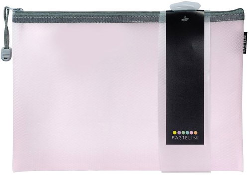 KARTON P+P Pastelini envelope with zipper A4 pink - Document Folder - Main image