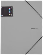 KARTON P+P Pastelini folder with eraser A4 PP grey - Document Folder