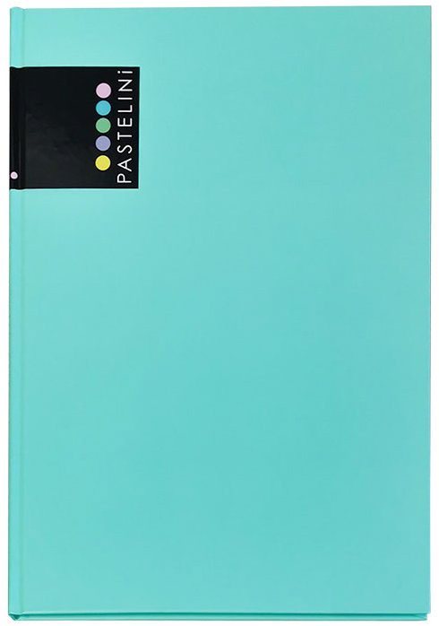Karton P+P PASTELINi Jegyzetkönyv, A5, 96 lapos, matt laminált, zöld