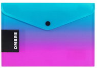 KARTON P+P OMBRE pencil case with button A5, pink - Document Folder