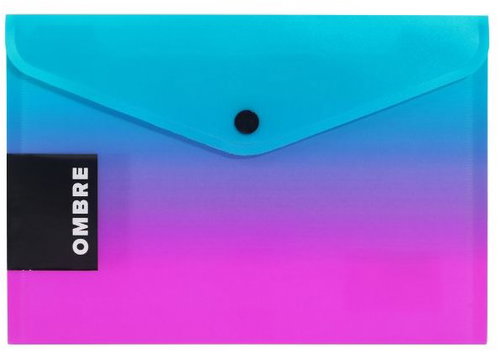Dokumentenmappe KARTON P+P OMBRE mit Druckknopfverschluss, A5, rosa - Dokumentenmappe - Hauptbild