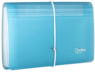 KARTON P+P Opaline document organiser with elastic band (13 pockets) DL, blue - Document Folder