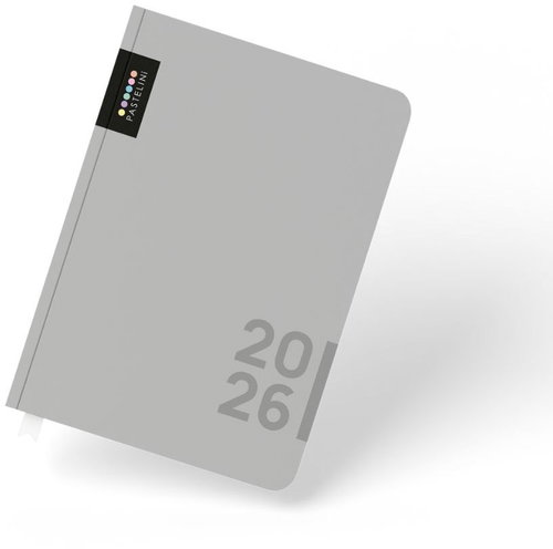CARDBOARD P+P PASTELINI A5 daily 2026, grey - Planner - Hauptbild