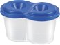 PANTA PLAST double brush holder with lid, mix of colours - Brush Holder Cup