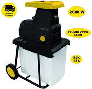 PROTECO 51.06-DV-2800 drtič větví 2600W - Garden Shredder