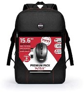 PORT DESIGNS Premium Backpack 14/15,6" Batoh + Wireless Mouse - Batoh na notebook