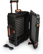 PORT CONNECT Rolling CHARGING CABINET, charging carrying case on wheels for 12 devices, black - Rechargeable Storage