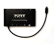 PORT CONNECT Dokovací stanice 8v1 LAN, HDMI, mini Display Port, VGA, USB-C 60W, 3x USB-A, - Dokovací stanice