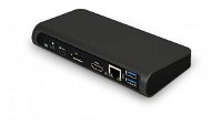PORT CONNECT Docking station 8-in-1 USB-C, Dual Video, Ethernet, Display Port, Audio, USB 3.0 - Docking Station