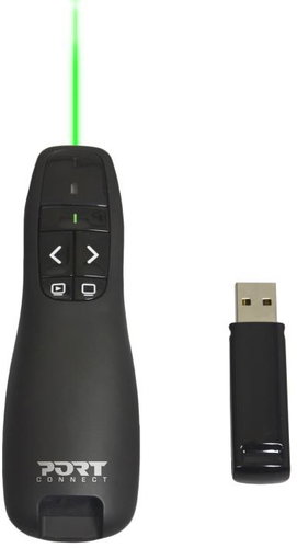 PORT DESIGNS Wireless Presentation Pointer, Green Laser - Presenter - Main image