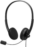 PORT CONNECT - Stereo Headset with Microphone, USB-A, Black - Headphones