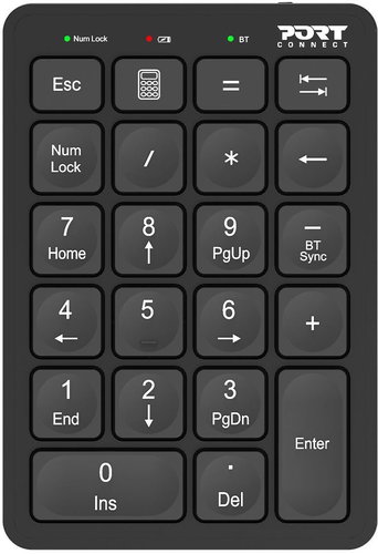 PORT CONNECT Bluetooth Rechargeable, černá - Numeric Keypad - Main image