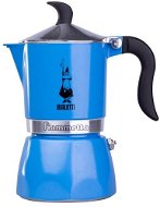 Bialetti Fiammetta Azzurro for 3 cups, Light Blue - Moka Pot