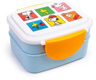 Puckator Svačinový box s příborem  Bento box - Peanuts Snoopy & Woodstock  - Lunch Box