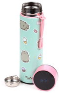 Puckator Nerezová termoláhev s digitálním teploměrem 450 ml, Kočka Pusheen - Children's Thermos