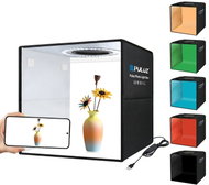 PULUZ foldable 97 CRI circular light + photo booth kit (6 background colours), 30cm - Camera Accessory