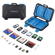 PULUZ 27 in 1 Memory Card Case for 4CF + 8SD + 9TF + 1Card PIN + 1Standard SIM + 2Micro-SIM + 2Nano- - Fotozubehör