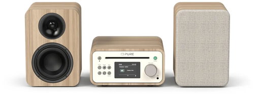 PURE Classic Stereo Mini biela/dub - Minisystém - Hlavný obrázok