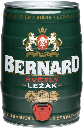 Bernard light lager 11° 5l keg Main image Bernard light lager 11° 5l keg - Beer - Main image
