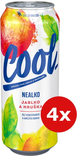Staropramen Cool Apple and Pear Non-Alcoholic 4x 0.5l Can - Beer - Main image