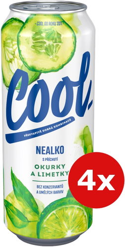 Staropramen Cool Cucumber and Lime Non-Alcoholic 4x 0.5l Can - Beer - Main image