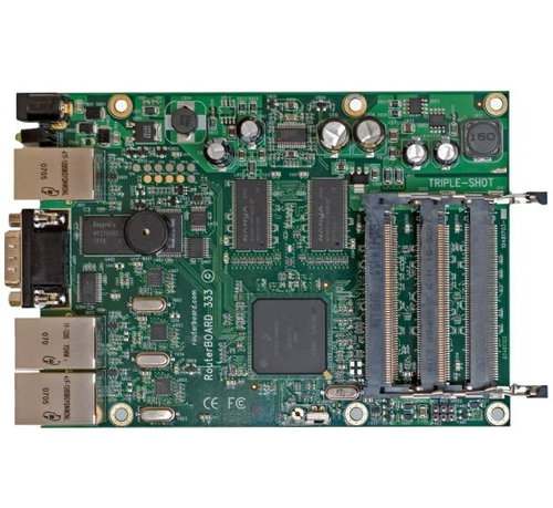 Mikrotik RouterBoard RB333, 333MHz, 3x LAN, 3x miniPCI, včetně RouterOS L4 - Routerboard - Hauptbild