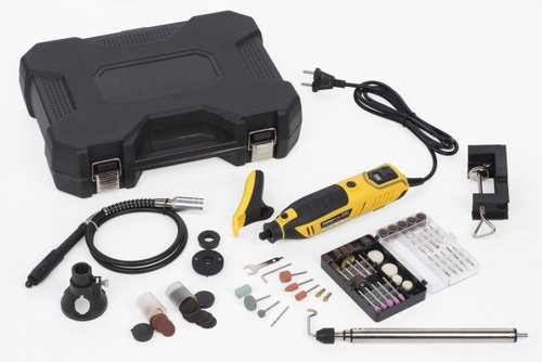POWERPLUS Straight electric grinder with flexible attachment POWX1341 - Straight Grinder - Main image