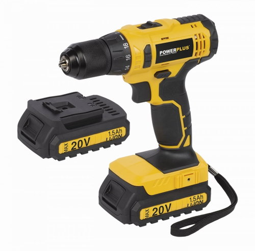 POWERPLUS Screwdriver/Drill AKU 20V LI-ION POWX00435 (2x1,5 Ah) Main image POWERPLUS Screwdriver/Drill AKU 20V LI-ION POWX00435 (2x1,5 Ah) - Cordless Drill - Main image