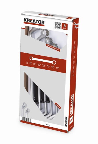 Kreator KRT500005, 8pcs - Box-End Wrench Set - Main image