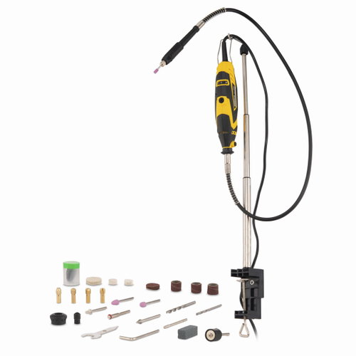 POWERPLUS Die Grinder 135W + 40-Piece Accessory Kit POWX1324 - Straight Grinder - Main image