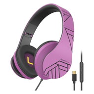 PowerLocus P2 Wired Black/Purple - Headphones