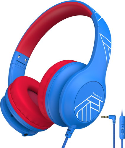 PowerLocus PLED Wired Kids Blue/red - Headphones - Main image