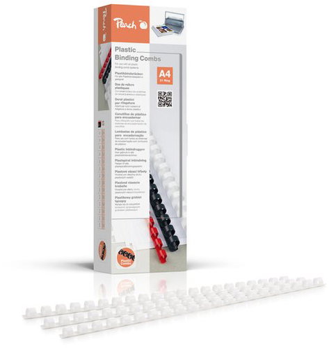 Peach PB408-01 A4 - 8 mm - weiß - Binderücken - Hauptbild