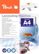 Laminierfolie PEACH A4 (216x303mm), 100mic, glänzend, 100 Stück + 25 Stück gratis - Laminovací fólie