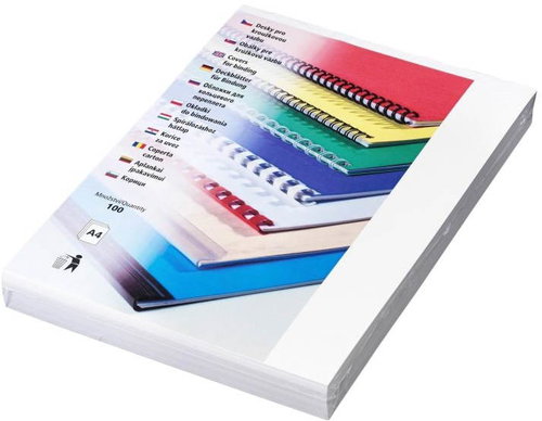 EUROSUPPLIES Chromo A4 White - Binding Cover - Main image