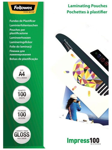 Laminierfolie Fellowes A4 100mic - Laminierfolie - Hauptbild