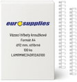 EUROSUPPLIES kovový (3/1") 12.7 mm stříbrný - balení 100 ks