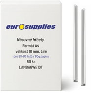 EUROSUPPLIES násuvný 10 mm čirý - balení 50 ks - Binding Spine