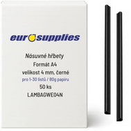 EUROSUPPLIES násuvný 4 mm černý - balení 50 ks - Binding Spine